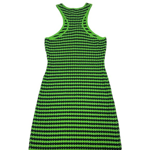 NWT SOLID & STRIPED Sia Mini Dress Sz XS Green Black - Picture 5 of 6